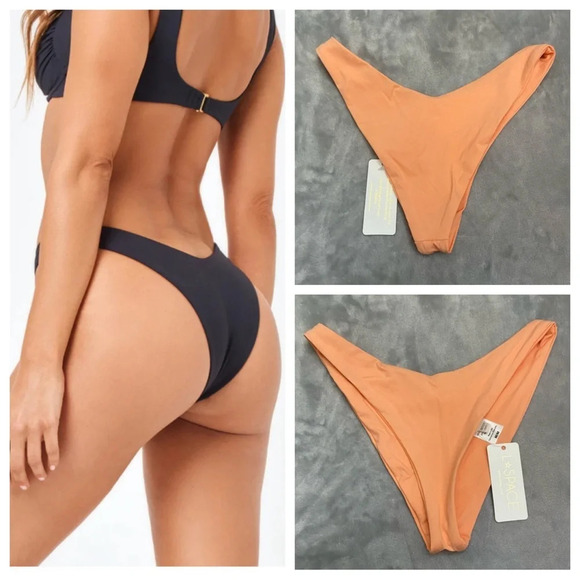 New! L*space cabana bottom bitsy cut coral 28817 - Picture 1 of 7
